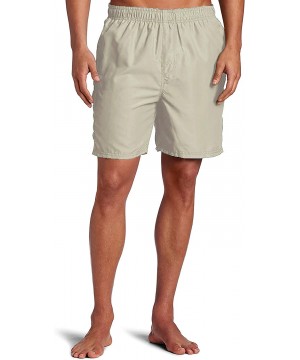 Men's Havana Swim Trunks (Regular & Extended Sizes) - Havana Khaki - CM12NH9N3BJ $12.87-Trunks