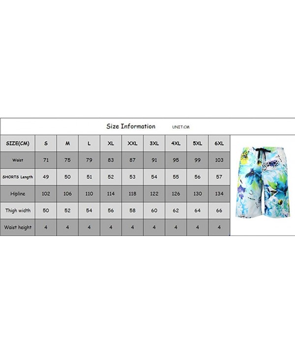 Mens Swim Trunks 3D Print Quick Dry Beach Board Shorts with Mesh Lining - L-19157 - CK18SSWDMI2 $24.19-Board Shorts