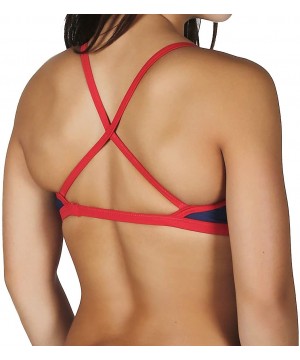 Girl's/Women's Crossback Workout Bikini (Top or Bottom) - Navy (Top) - CP18CHEE7RH $16.75-Tops