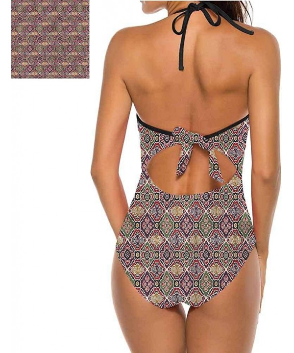 Women's Bikini Set Women's Sexy Halter Swimsuit Great for Lounging Pool Side - Multi - 29 - CM19DLRA6EZ $31.65-Bottoms