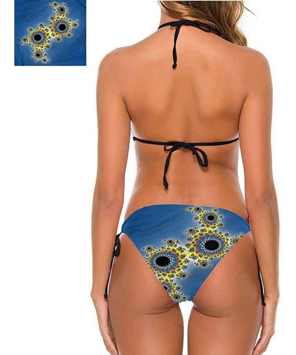 Women's Bathing Suits Fractal- Eye Symbol Art for Bridal Wedding Gift - Multi 06-two-piece Swimsuit - CY19E7DUZKS $27.83-Bottoms