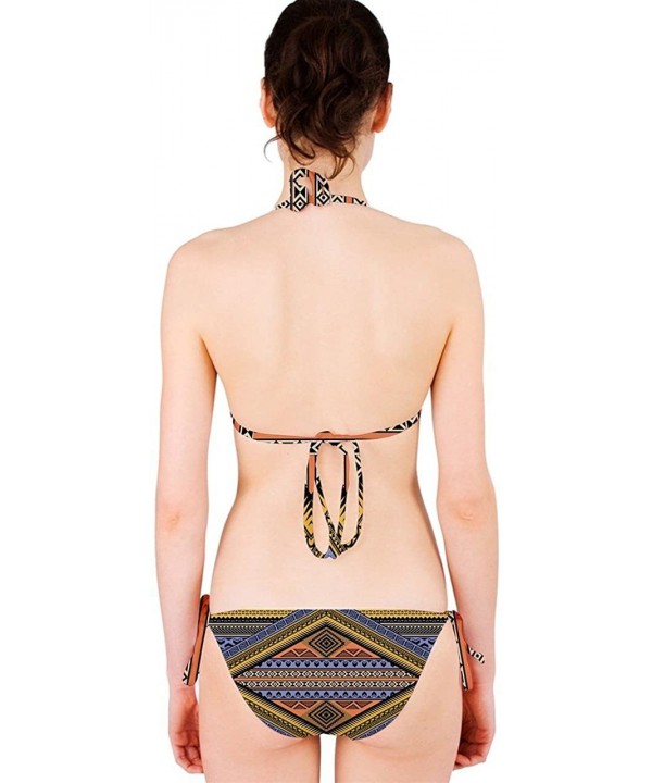 Waves Chervon Athletic Bikini Set - Muddy Tribal - CN12HGWY4RB $32.15-Sets