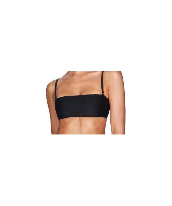 Women's Mermaid Bandeau Push Up Bikini top Bikini Swimwear(FBA) - Black - C1187A90ZR0 $14.57-Tops