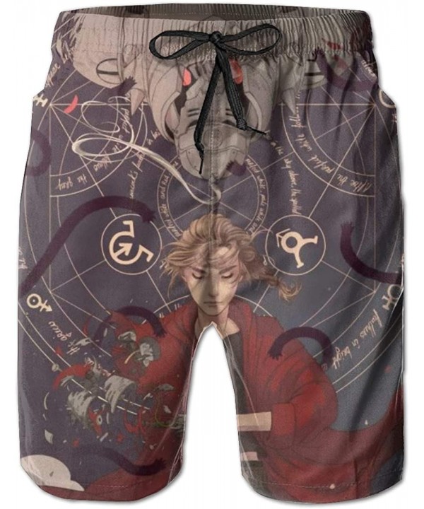 Persona 5 Joker Men Quick Dry Beach Boardshorts Sports Swim Trunks - Edward Alphonse Elric - CD196ES6RTS $29.66-Board Shorts