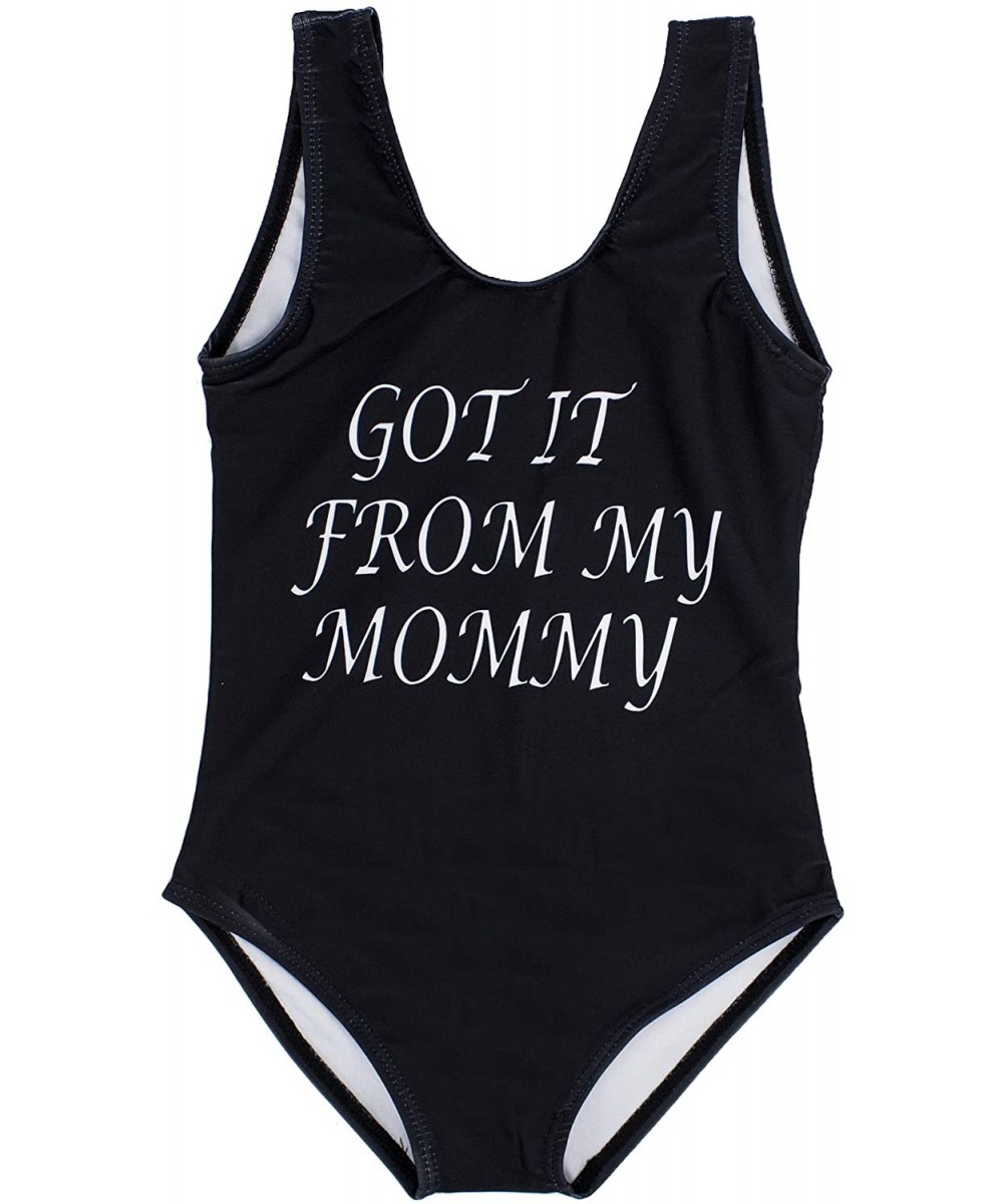 Summer Family Matching Swimwear Mommy and Me One-Piece Swimsuit Bathing Suit Beach Pool Swimwear - Girl - CR18SW720YO $16.32-...