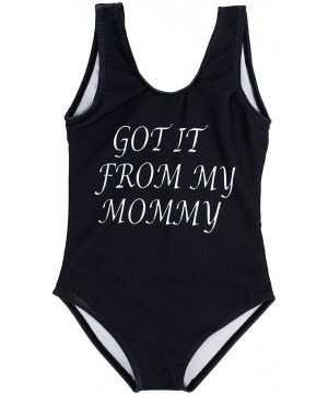 Summer Family Matching Swimwear Mommy and Me One-Piece Swimsuit Bathing Suit Beach Pool Swimwear - Girl - CR18SW720YO $16.32-...