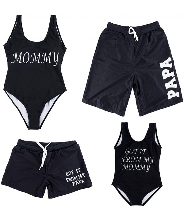 Summer Family Matching Swimwear Mommy and Me One-Piece Swimsuit Bathing Suit Beach Pool Swimwear - Girl - CR18SW720YO $16.32-...