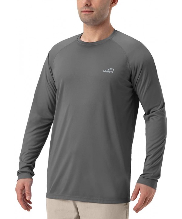 Men's UPF 50+ UV Sun Protection Hoodie Long Sleeve Rash Guard Hiking Fishing Swim T Shirt - Dark Gray-yl - CV1992E3L7Z $21.32...