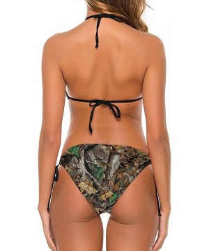 Realtree Camos Women's Two Piece Bikini Sets Beach Swimwear Bathing Suit Swimsuit - CT190SHDOEQ $18.94-Sets