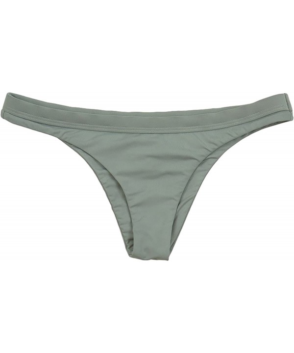 Women's Seamless Wraparound Halter Banded Cheeky Bottom - Stone - CW18CY5QX4G $24.24-Bottoms