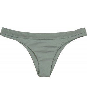 Women's Seamless Wraparound Halter Banded Cheeky Bottom - Stone - CW18CY5QX4G $24.24-Bottoms