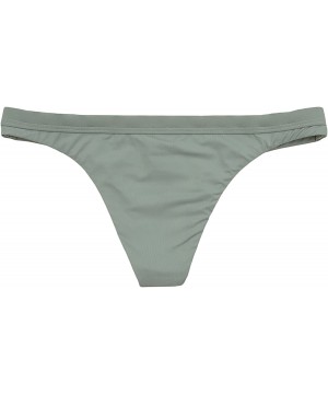 Women's Seamless Wraparound Halter Banded Cheeky Bottom - Stone - CW18CY5QX4G $24.24-Bottoms