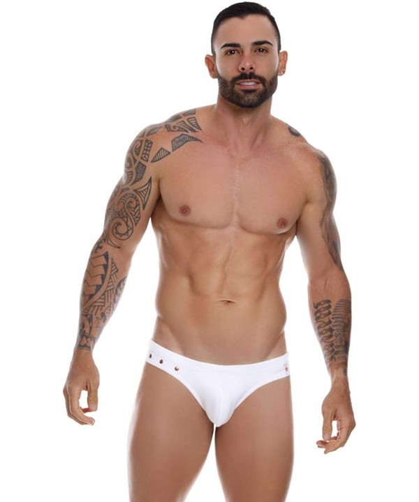 Mens Fashion Swim Briefs Swimwear for Men - White_style_1022 - CB1960L7WAX $30.22-Briefs