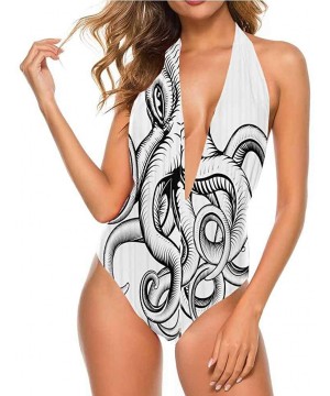 Athletic Training Bathing Suit Sketch Jungle Great Fashion Piece - Multi 08 - CV19D30ZXYQ $49.54-Tops