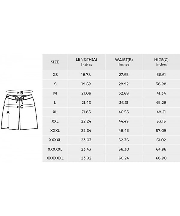 Men's Printed Board Shorts Loose Fit Quick Dry No Mesh Lining - Multi 9 - CL18QOOELN7 $23.57-Board Shorts