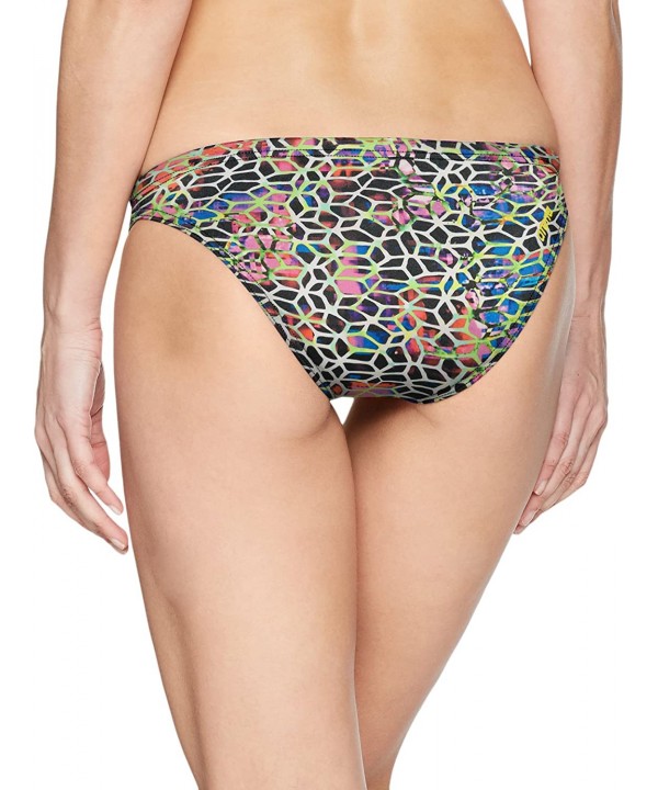 Womens Rulebreaker Real Bikini Bottom - Black Multi-yellow Star - CK18CKLQA43 $12.89-Bottoms