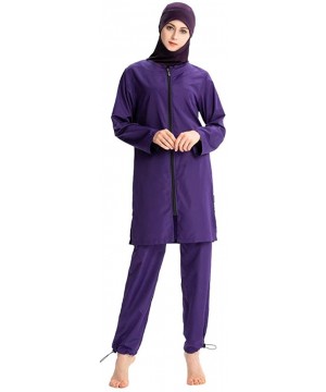 Women Muslim Bathing Suit with Cap Muslim Islamic Burkini Swimwear Swimsuit CapsA - CG18SHKMNKA $37.74-One-Pieces