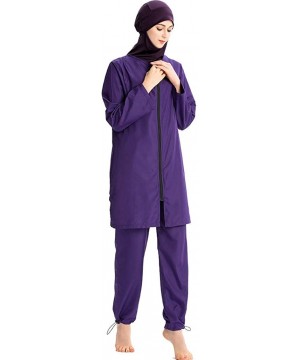 Women Muslim Bathing Suit with Cap Muslim Islamic Burkini Swimwear Swimsuit CapsA - CG18SHKMNKA $37.74-One-Pieces