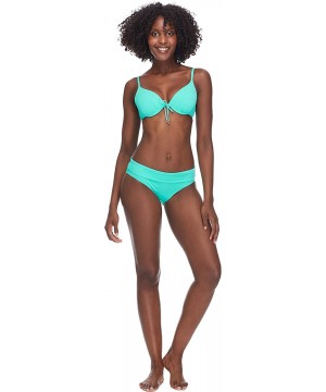 Women's Stella Molded Cup Underwire Bikini Top Swimsuit - So Soft Cielo - CY18I05TR9S $33.28-Tops