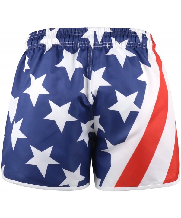 Women's Swim Trunks Quick Dry Bathing Suits Board Shorts Summer Beach Shorts Pockets Active Shorts - Board Short Flag Flag Da...