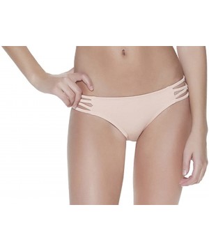 Women's Strappy Criss-Cross Cheeky Bikini Bottom - Blush - CI18CY5TXO8 $23.21-Tankinis