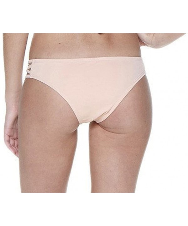 Women's Strappy Criss-Cross Cheeky Bikini Bottom - Blush - CI18CY5TXO8 $23.21-Tankinis