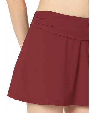 Women's Swim Skirt Swimsuit Cover Up - Tutti Frutti Merlot - C418NAQM7N5 $17.62-Cover-Ups