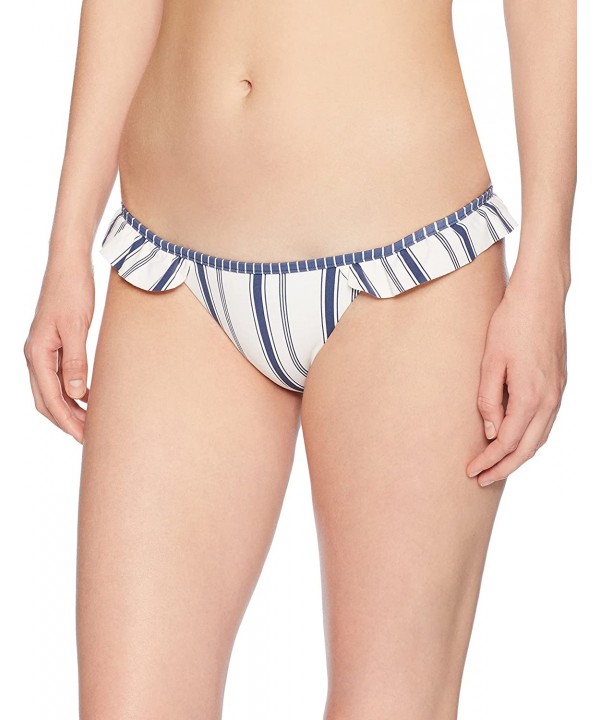 Women's Wave Lines Cheeky Pant Bikini Bottom - Indigo/Indigo - C3189E703EX $31.46-Bottoms