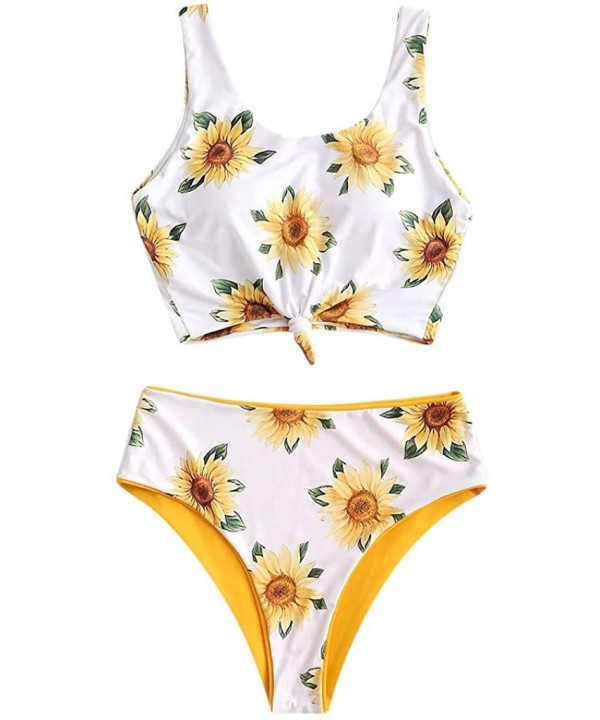 Women Bikini Set Sexy Bandage Teeny Thong Triangle Set Lace Swimsuit Beach Swimwear Bathing Suit - A-yellow - C5199L5Y0GC $16...