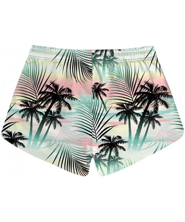 Women's Casual Swim Trunks Quick Dry Print Boardshort Beach Shorts - Black 6053 - CK18D8MW6Z5 $23.69-Board Shorts