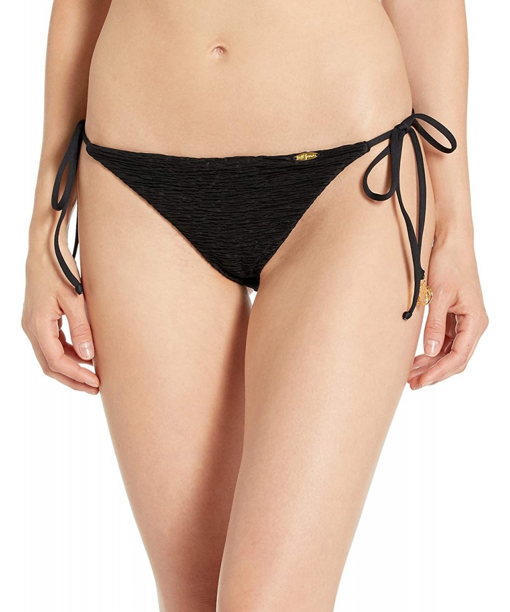 Black BULERIA Ruched Brazilian TIE Side Bottom - C518HUMN3Q5 $27.03-Tankinis