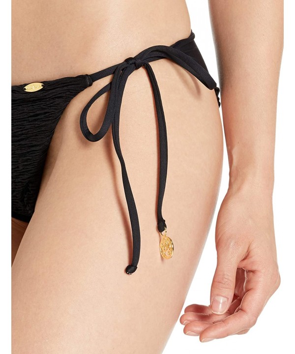 Black BULERIA Ruched Brazilian TIE Side Bottom - C518HUMN3Q5 $27.03-Tankinis