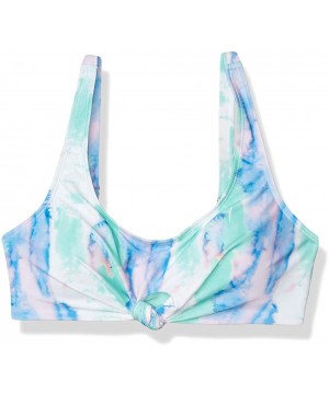 Women's Knotted Bralette Top - White - CF18Y2MZOTO $12.74-Tops