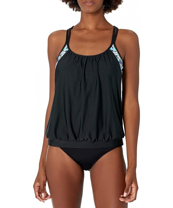 Women's Double Up Swimsuit Tankini Top - Daylight Daze Multi - C618XAR9U30 $37.92-Tankinis