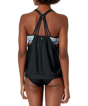 Women's Double Up Swimsuit Tankini Top - Daylight Daze Multi - C618XAR9U30 $37.92-Tankinis