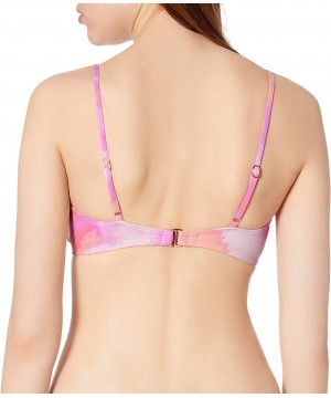 Women's Bralette Bikini Swimsuit Top - Pink//High Tie Dye - CO18Y390944 $20.70-Tops