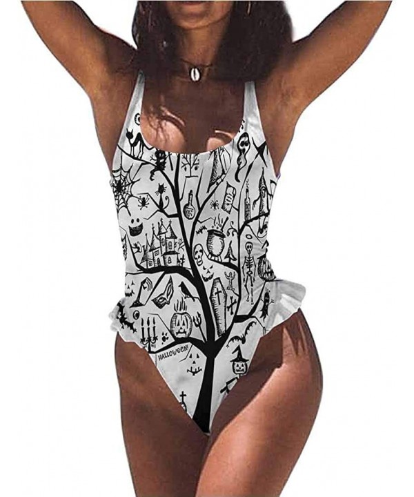 Two Piece Swimsuit Halloween- Cute Witch Material is Soft and Water Resistant - Multi 10-one-piece Swimsuit - C119E7E296G $33...