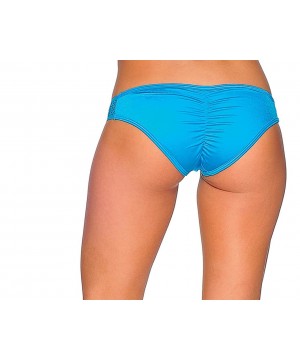 Women's Honeycomb Bikini Bottom - Turquoise - CX11DODQ4XT $11.77-Tankinis