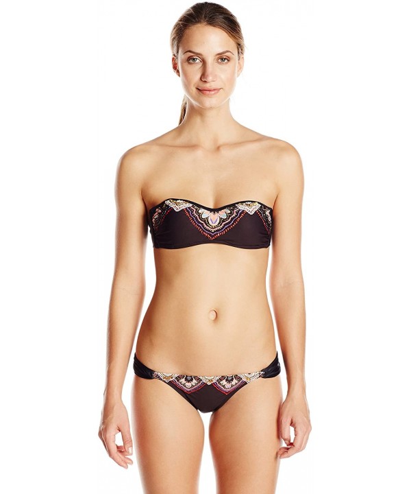 Women's San Sebastian Embroidered Bikini Bottom - Multi - CW11R3BUDAR $26.70-Bottoms