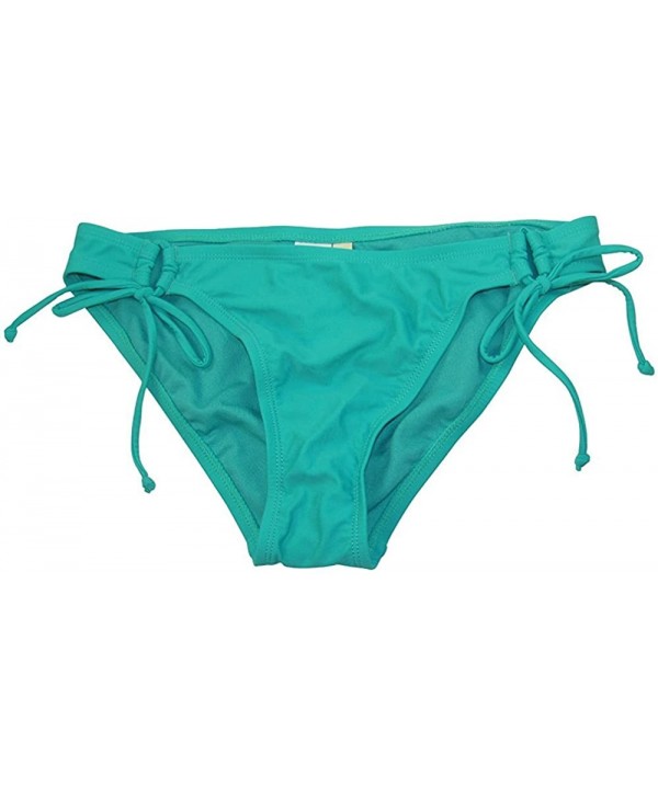 Juniors Women's Beaded Side-Tie Bikini Bottom - Green - CS18CND7I3L $34.49-Tankinis