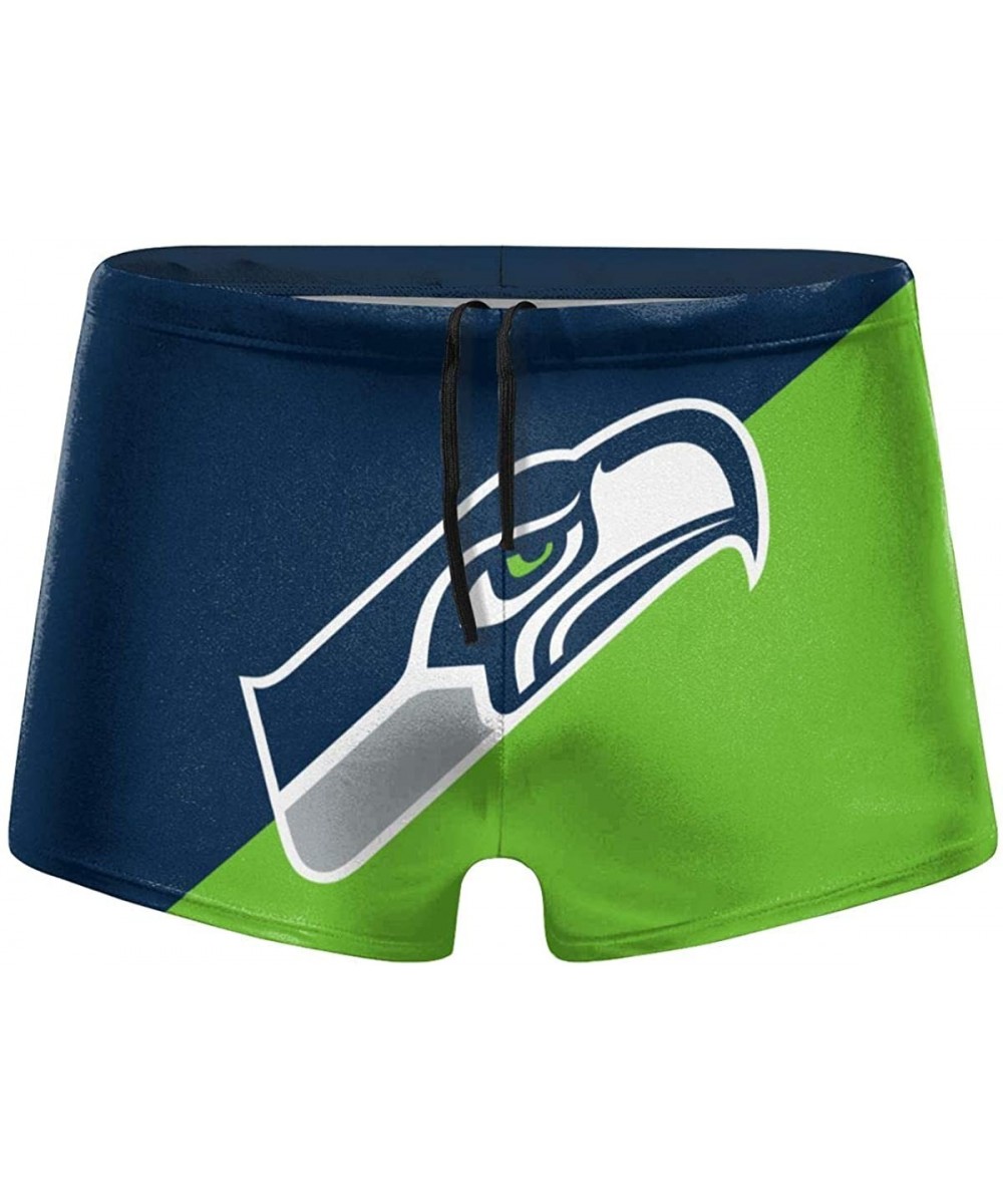 Football Team Men's Swimwear Basic Swimsuits Board Swimming Surf Boxer Trunks Shorts - Seattle Seahawks - C8190TTS5NZ $26.67-...