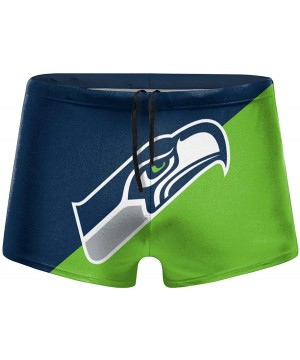 Football Team Men's Swimwear Basic Swimsuits Board Swimming Surf Boxer Trunks Shorts - Seattle Seahawks - C8190TTS5NZ $26.67-...