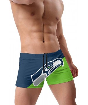 Football Team Men's Swimwear Basic Swimsuits Board Swimming Surf Boxer Trunks Shorts - Seattle Seahawks - C8190TTS5NZ $26.67-...