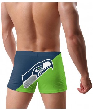 Football Team Men's Swimwear Basic Swimsuits Board Swimming Surf Boxer Trunks Shorts - Seattle Seahawks - C8190TTS5NZ $26.67-...