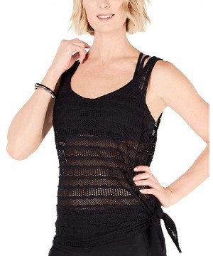 Mix & Mesh Crochet Tankini Top - CE195A656T2 $29.66-Tops