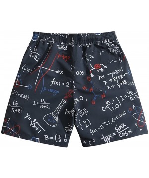 Men's Swim Trunks No Mesh Lining Board Shorts for Surf- Sand and Fun - Geek Formula - CR1888I360W $19.39-Board Shorts