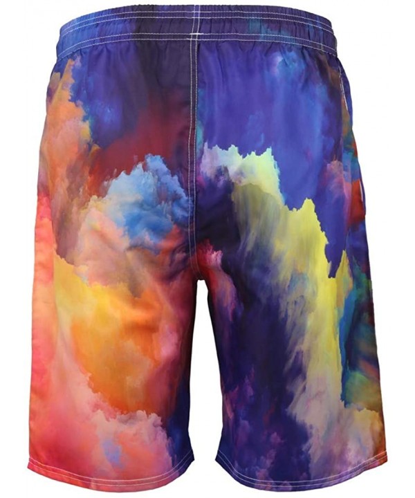 Men's Summer Fashion 3D Printed Shorts Recreational Sports Beach Pants - 04 Multicolor - C118SS9D7XC $15.82-Racing