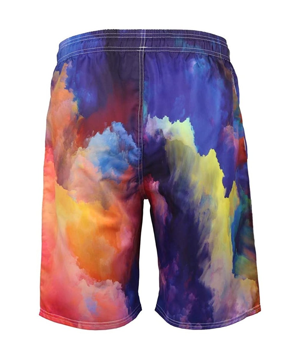 Men's Summer Fashion 3D Printed Shorts Recreational Sports Beach Pants - 04 Multicolor - C118SS9D7XC $15.82-Racing