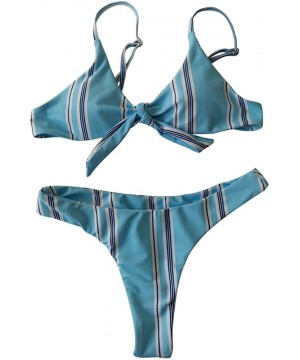 Bathing Suit Swimwear Swim Set Two Piece Swimsuit Bikini Bodysuit Women - Blue* - CY18DDKGA5A $16.69-Sets