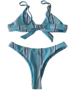 Bathing Suit Swimwear Swim Set Two Piece Swimsuit Bikini Bodysuit Women - Blue* - CY18DDKGA5A $16.69-Sets